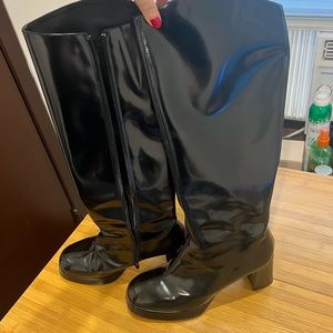 Miista Black Knee High Boots